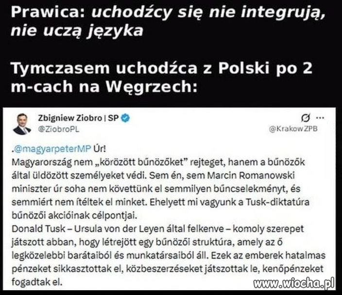 Zbigniew Ziobro to poliglota