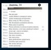 Dość długa lista jak na osobę...