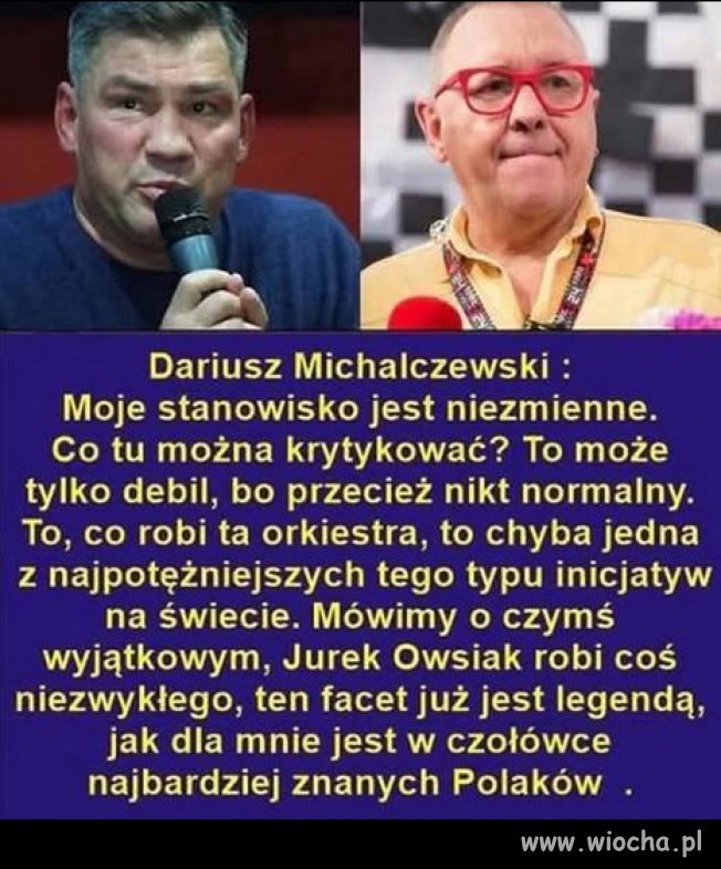 Super słowa Darka Michalczewskiego o Jurku Owsiaku.