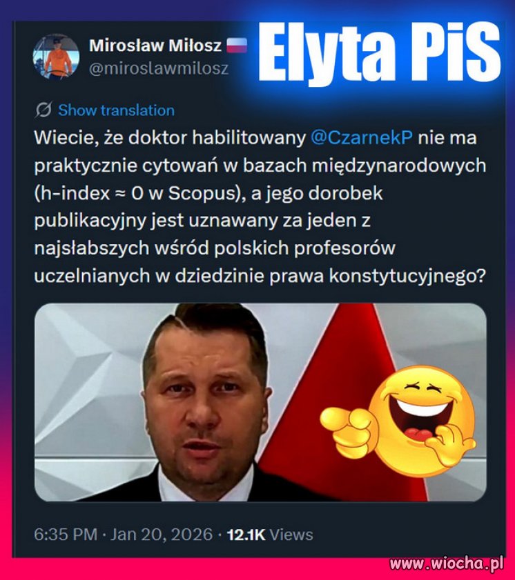Czyli jednak DZBAN, jak reszta w PiS Kaczynskiego