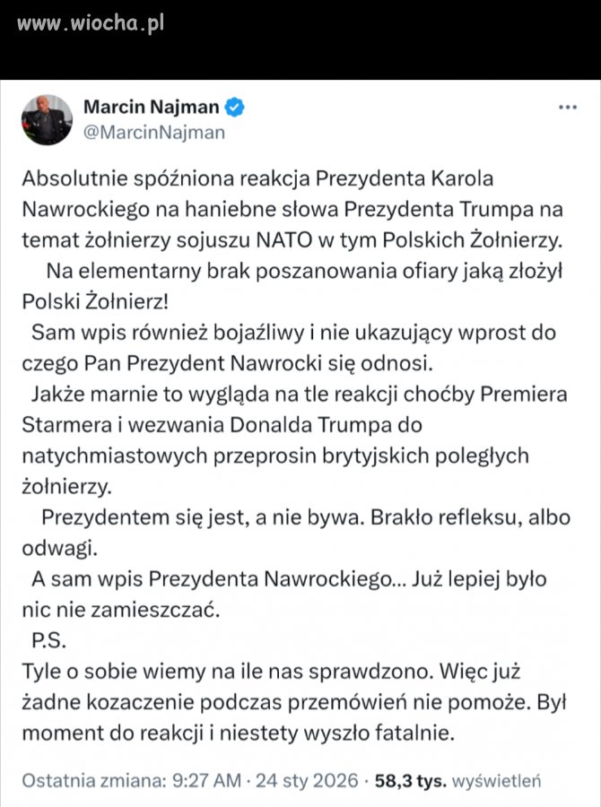 Nawet Najman wyjaśnił patusa 