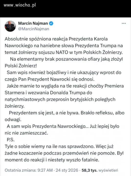 Nawet Najman wyjaśnił patusa 