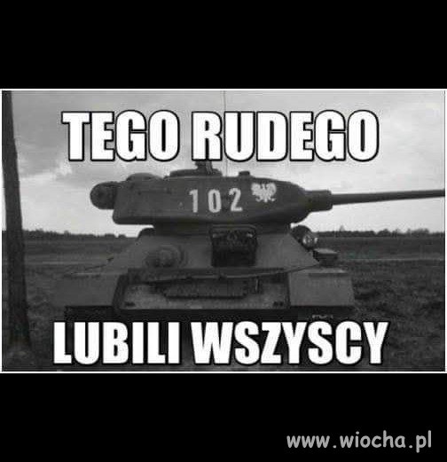 Rudy czołg i jego legion fanów