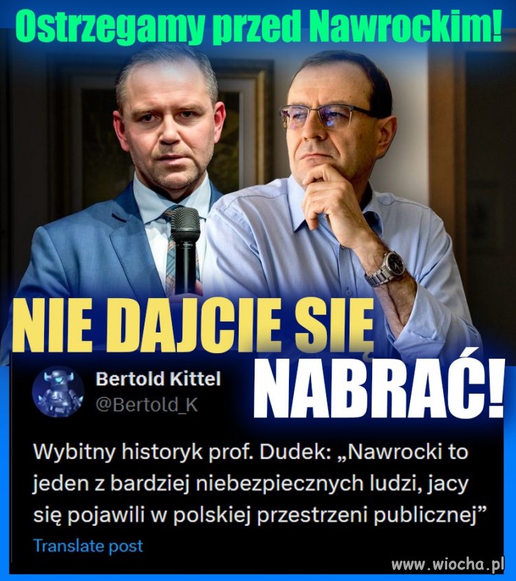 Udaje historyka ,a nic nie wie, dopiero sie rozkręca ,zobaczymy jak się będzie kręcił dalej z pisowcami i stadionowcami