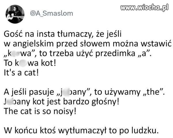 Lekcja angielskiego 