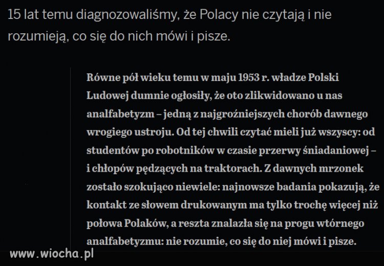 Polacy cofają się w rozwoju. Dane są bezlitosne