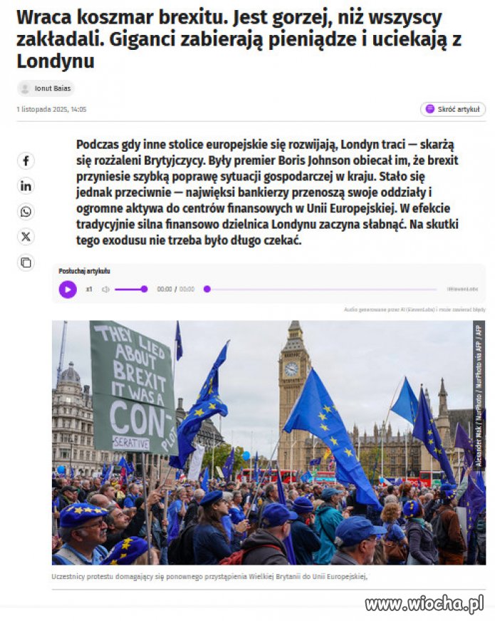 "Nasza gospodarka została bezpowrotnie zrujnowana".