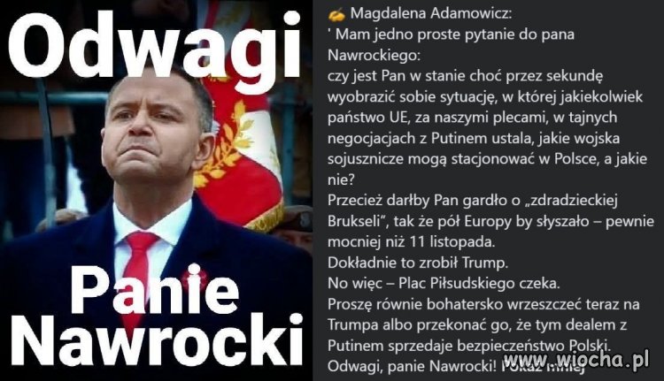 Do niego to nie dotrze. Za ciasny umysł.
