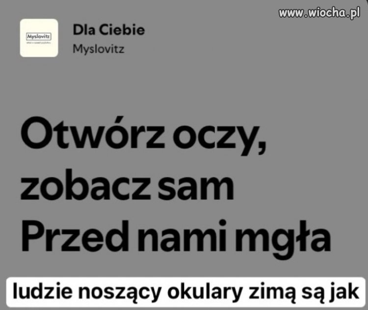 Wszystkim okularnikom wysyłam wsparcie