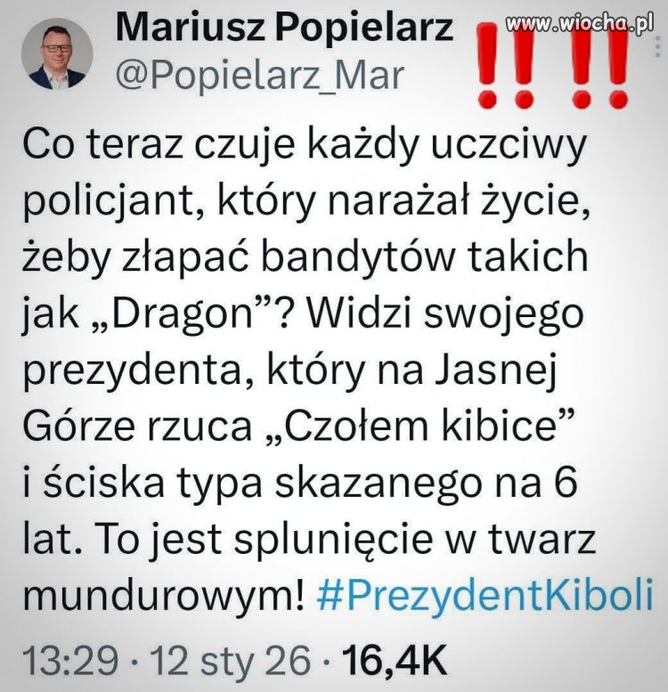 Jego wyborcy chyba kochają zło