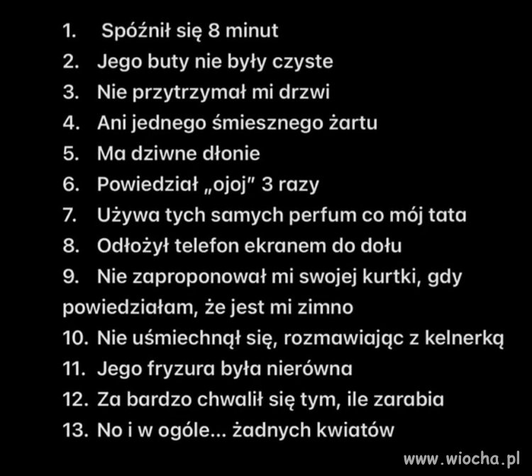 Koleżanka opowiedziała nam, dlaczego jej randka z nowo poznanym chłopakiem "nie wypaliła"...