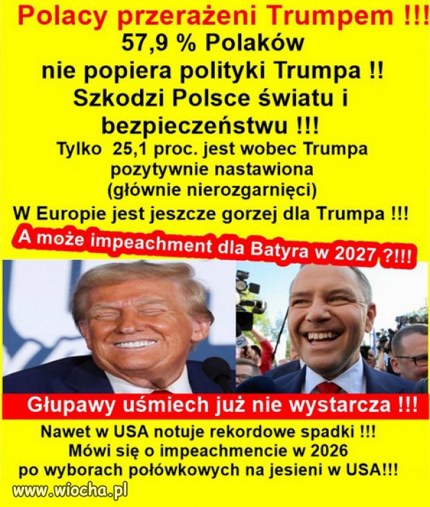 Polacy przerażeni Trumpem !!! Ciemnota pisowska bije brawo