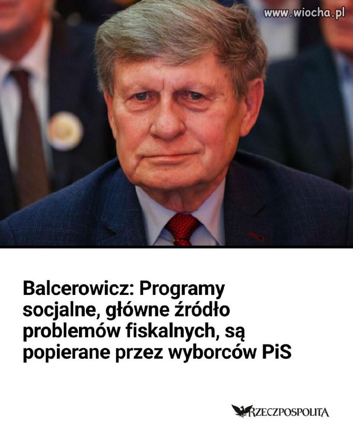Balcerowicz podsumował gospodarkę
