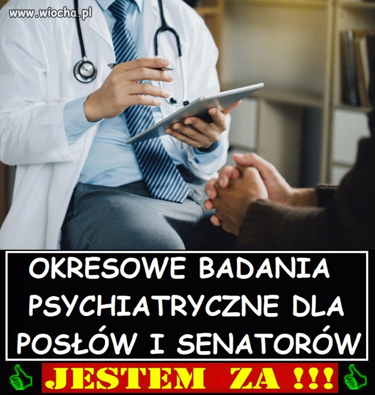 Tak powinno być bo oszołomów w sejmie nie brakuje