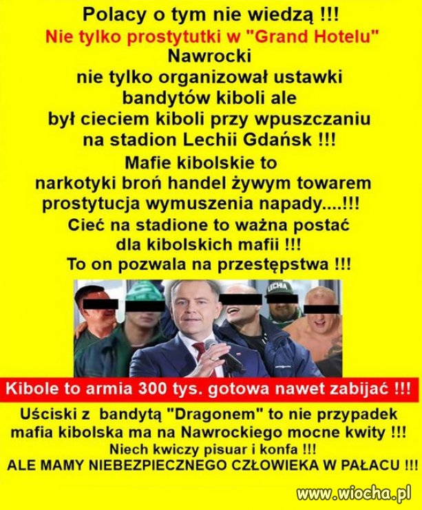 Taki wstyd dla Polski zrobil cpun, krol kiboli! 