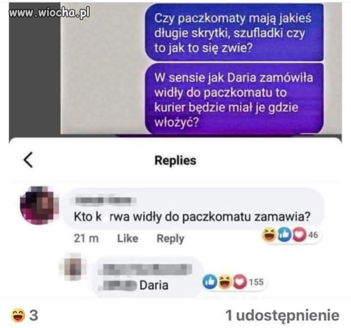 Daria z paczkomatu! Serio?