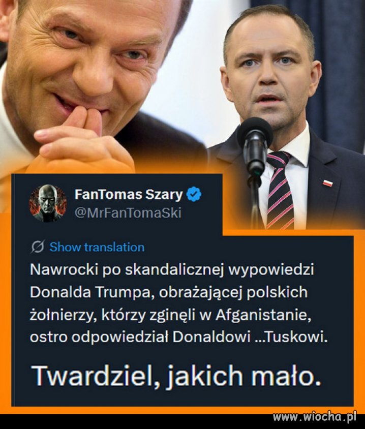 Twardziel, jakich mało! Kibole powinni być dumni.