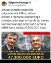 Ziobro cierpi za miliony. 47 baniek euro..wow!