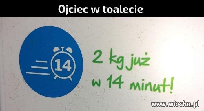 Podobno nie powinniśmy spędzać w toalecie dłużej niż 5 min...
