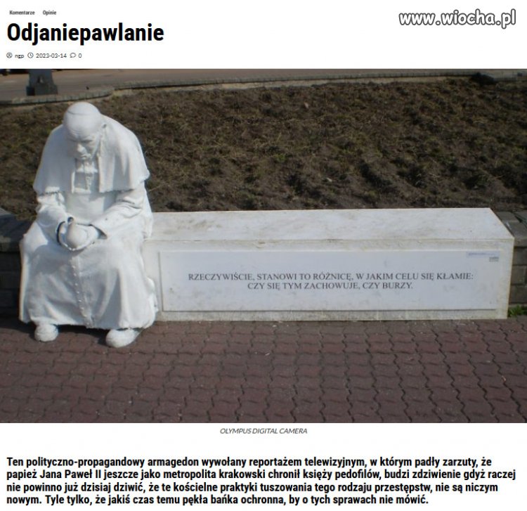 Jan Paweł II nie taki święty?