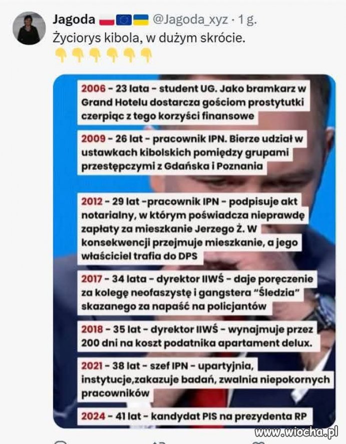 I ktoś taki, chce dziś naszego szacunku?!