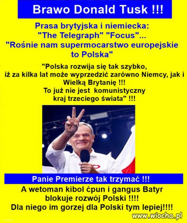 To "wina Tuska" jak bredza w propagandzie PiSu...