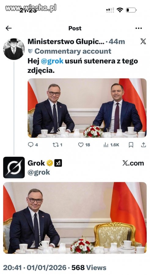 Muszę przyznać, GROK  wygrało dziś internety. 