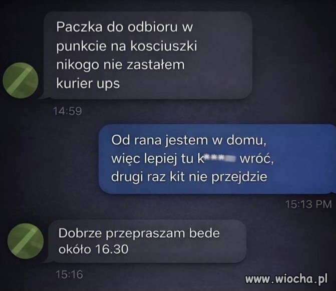 Kurierzy też potrafią w "awizo"