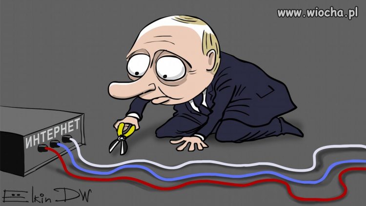 Putin odłącza Rosje od zachodniego internetu