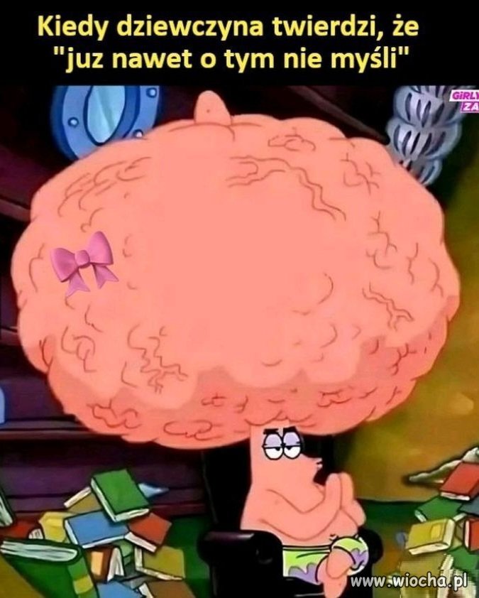 Przestaje myśleć o tym, że 