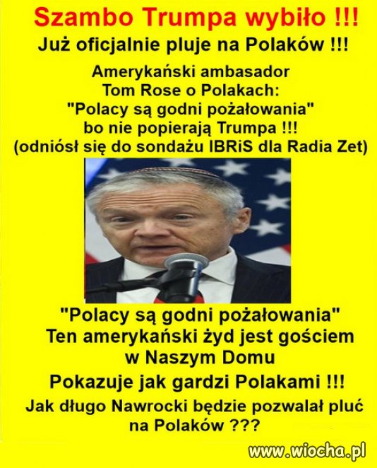 Amerykański ambasador Tom Rose o Polakach: