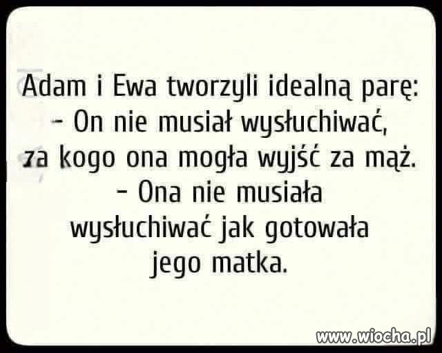 Czy w raju były teściowe?