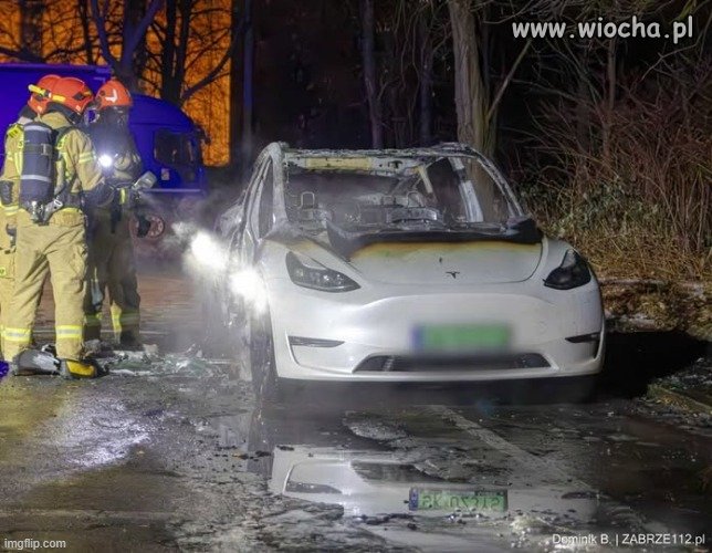 Zabrze. Tesla SK023YS odeszła do piekła...