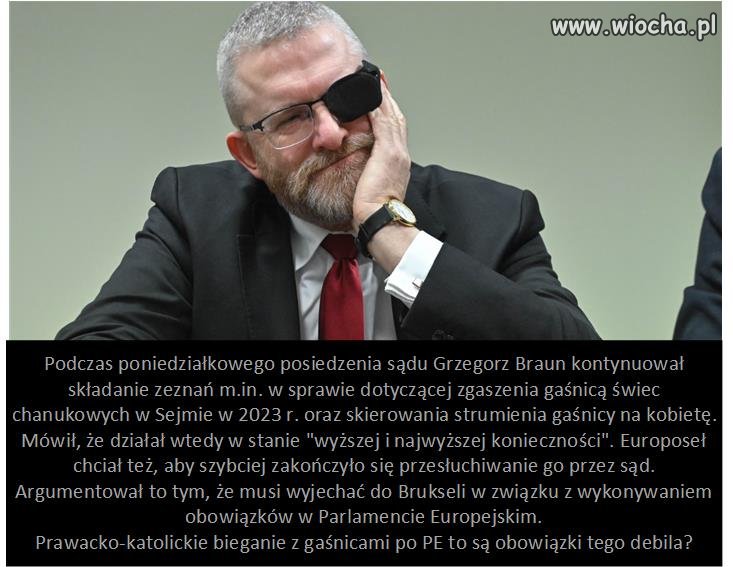Chciał wyjść wcześniej z sali sądowej.