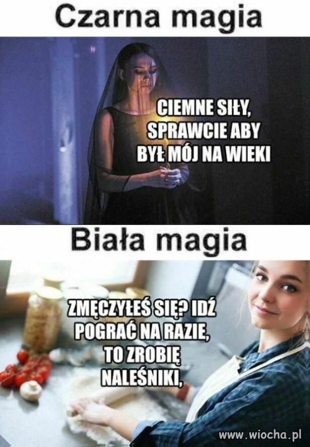 Czarna magia vs biała magia
