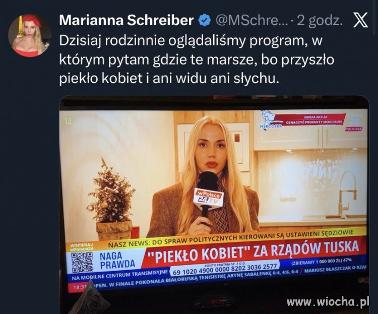 Rodzinnie… pies, którego ma od dawna, mama Marianny