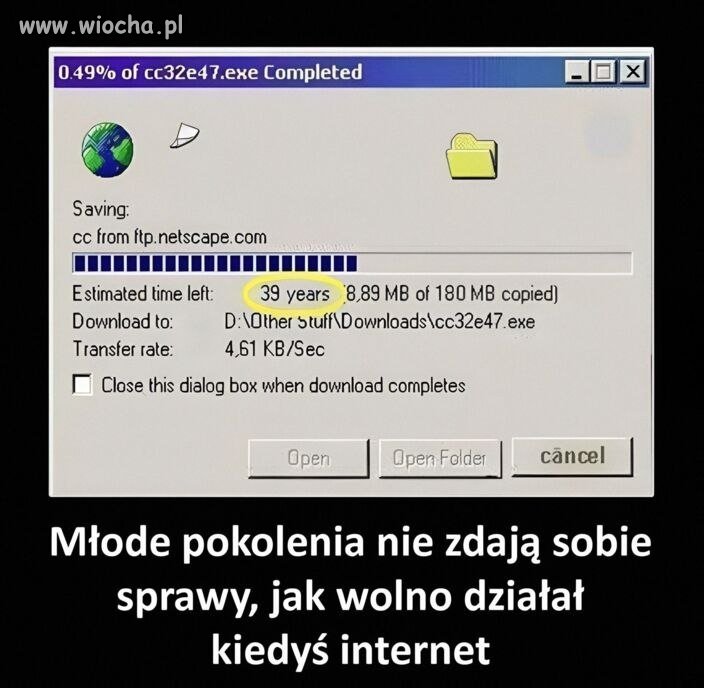 Pamiętasz, kiedy czekało się na pobranie?