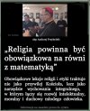 Matematyka w odróżnieniu od religii jest NAUKĄ!