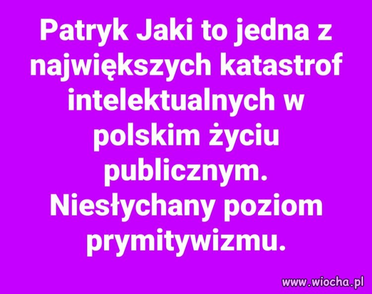 Wg Jakiego i jego kumpli zabicie bezbronnej kobiety, uliczna egzekucja, czerwony dywan dla Putina 