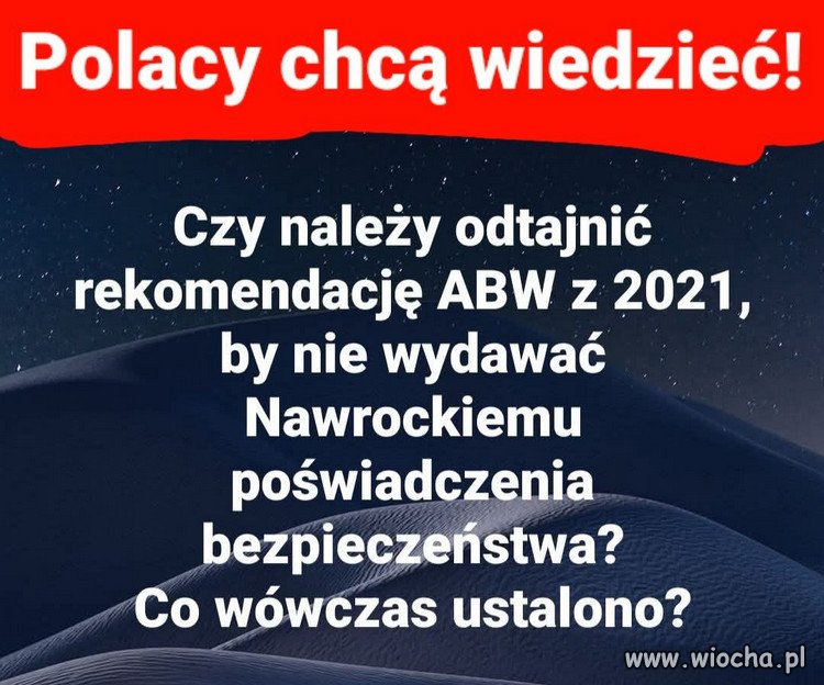 Oczywiście, że chcemy... i to czym prędzej