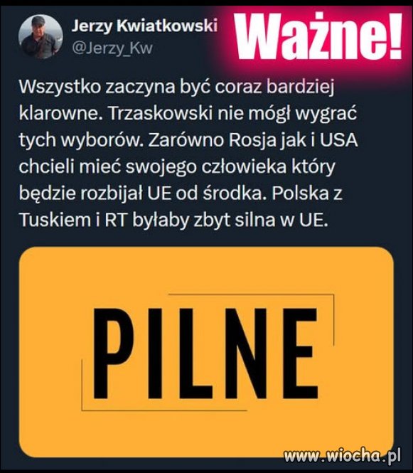Trzaskowski nie mógł wygrać tych wyborów...