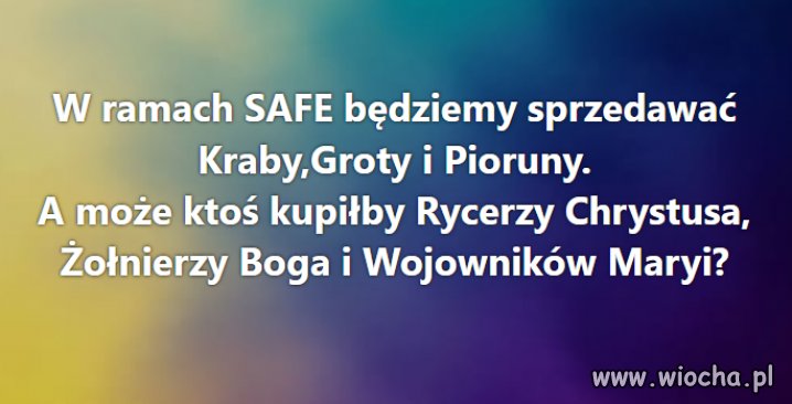 Jest ktoś chętny na taki oręż? 