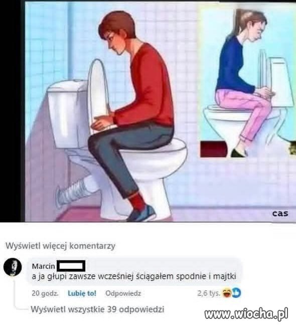 Ile miałeś lat, kiedy dowiedziałeś się, że tak właśnie należy siadać na toalecie?