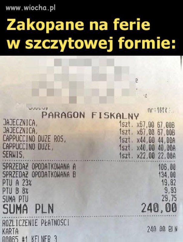 Wesołych ferii, ale raczej dla górali