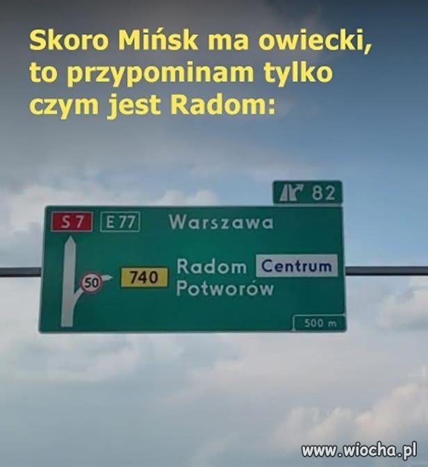 Mińsk ma owieczki, a Radom co?