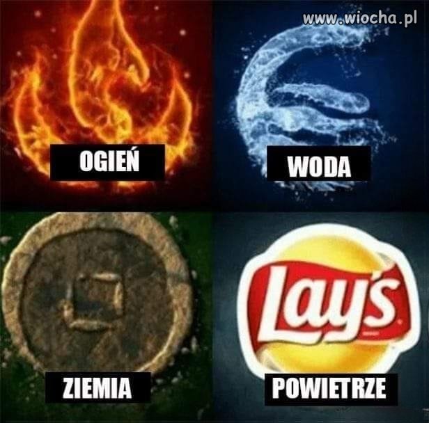 Cztery żywioły według studenta