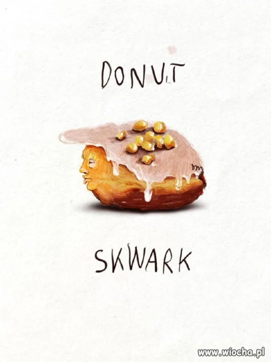Donut, który myśli o polityce