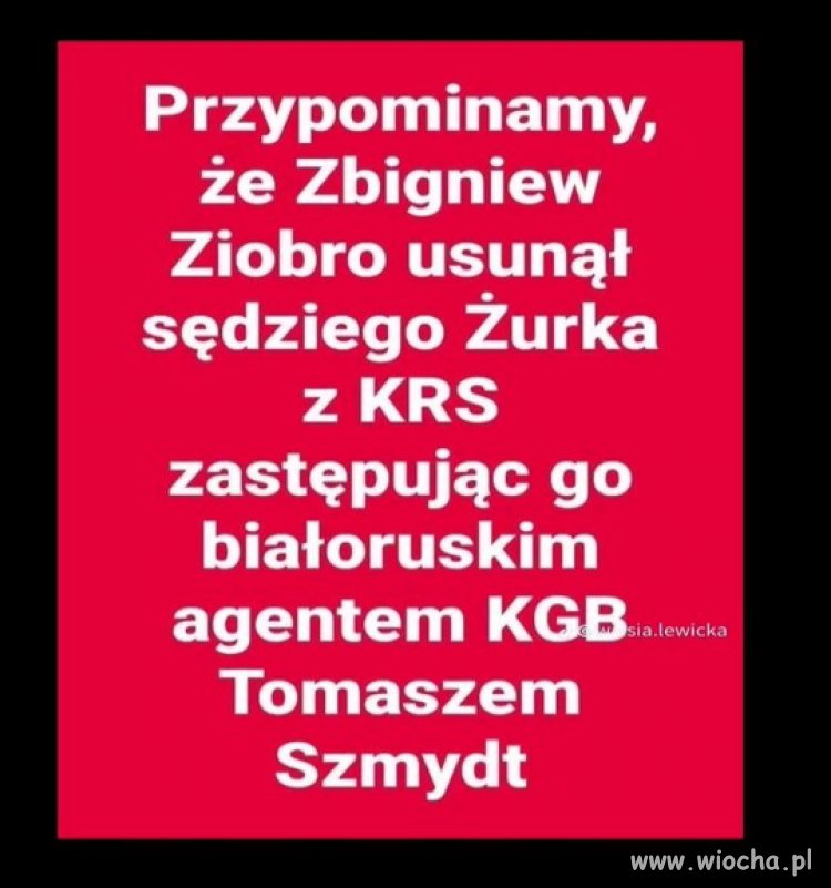 Ziobro to mały mściwy ch*j*k