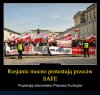 Oni będą protestować zawsze...za kase albo Pół litra