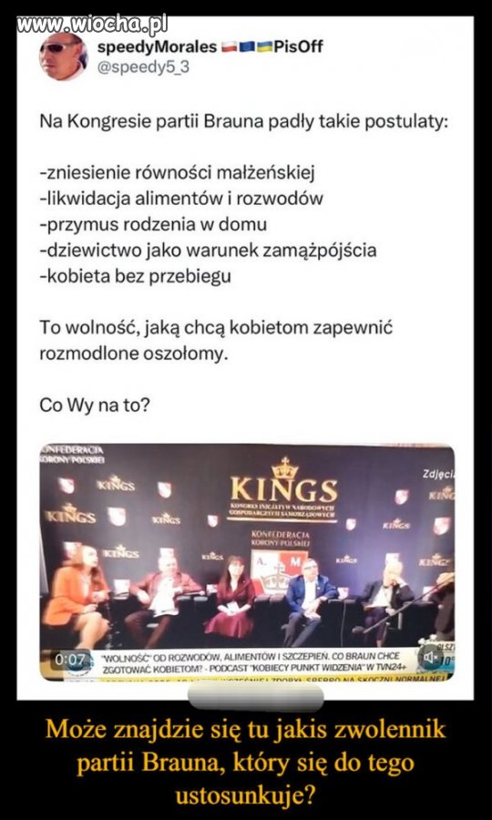 Swiat według konfy i brauna 
